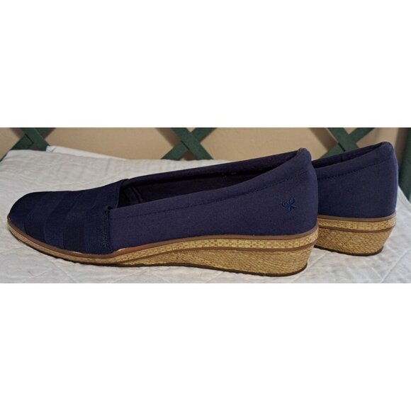 Grassshoppers Ortholite Women's 11M Navy Blue Flats FLAW - Picture 3 of 11